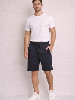 NWT Spyder Active Men's Navy Stretch Drawstring Shorts, Size Small